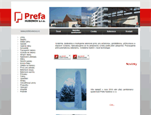 Tablet Screenshot of prefahubenov.cz
